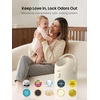 image:imageGrownsy Baby Diaper Pail OdorLocking RollTop Design No Special Bag Required OneHanded Use amp Compact Design EcoFriendly Diaper Trash Can Newborn Essentials WhiteBeige