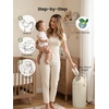 image:imageGrownsy Baby Diaper Pail OdorLocking RollTop Design No Special Bag Required OneHanded Use amp Compact Design EcoFriendly Diaper Trash Can Newborn Essentials WhiteBeige