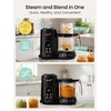 image:imageGrownsy Baby Food Maker with DualLayer Steam Basket  Baby Food Processor for Starting Solids amp Babies 6 Months  Steamer Blender amp Puree Machine for Healthy Homemade Baby Food BPAFreeCreamBlack  Gold