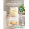 image:imageGrownsy Baby Food Maker with DualLayer Steam Basket  Baby Food Processor for Starting Solids amp Babies 6 Months  Steamer Blender amp Puree Machine for Healthy Homemade Baby Food BPAFreeCreamCream