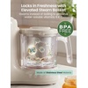 image:imageGrownsy Baby Food Maker with Stainless Steel Steam Basket  Baby Food Processor Puree Steamer amp Blender for Homemade Baby Food Ideal for Starting Solids BLW amp Babies 6 Months  Creamy Taupe