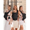 image:imageGROWNSY Baby Carrier Newborn to Toddler Lightweight Ergonomic 744 lbs Newborn Carrier with Head Support Easy to Wear Hands Free Infant Carrier for 036 Months Black Air MeshMesh Black