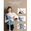 image:imageGROWNSY Baby Carrier Newborn to Toddler Lightweight Ergonomic 744 lbs Newborn Carrier with Head Support Easy to Wear Hands Free Infant Carrier for 036 Months Black Air MeshDenim Blue