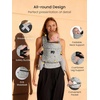 image:imageGROWNSY Baby Carrier Newborn to Toddler Lightweight Ergonomic 744 lbs Newborn Carrier with Head Support Easy to Wear Hands Free Infant Carrier for 036 Months Black Air MeshGrey Animal Patter