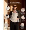 image:imageGROWNSY Baby Carrier Newborn to Toddler Lightweight Ergonomic 744 lbs Newborn Carrier with Head Support Easy to Wear Hands Free Infant Carrier for 036 Months Black Air MeshBeige Houndstooth