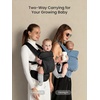 image:imageGROWNSY Baby Carrier Newborn to Toddler Lightweight Ergonomic 744 lbs Newborn Carrier with Head Support Easy to Wear Hands Free Infant Carrier for 036 Months Black Air MeshMesh Black