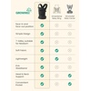 image:imageGROWNSY Baby Carrier Newborn to Toddler Lightweight Ergonomic 744 lbs Newborn Carrier with Head Support Easy to Wear Hands Free Infant Carrier for 036 Months Black Air MeshMesh Black