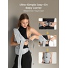 image:imageGROWNSY Baby Carrier Newborn to Toddler Lightweight Ergonomic 744 lbs Newborn Carrier with Head Support Easy to Wear Hands Free Infant Carrier for 036 Months Black Air MeshGray Air Mesh