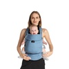 image:imageGROWNSY Baby Carrier Newborn to Toddler Lightweight Ergonomic 744 lbs Newborn Carrier with Head Support Easy to Wear Hands Free Infant Carrier for 036 Months Black Air MeshDenim Blue