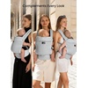 image:imageGROWNSY Baby Carrier Newborn to Toddler Lightweight Ergonomic 744 lbs Newborn Carrier with Head Support Easy to Wear Hands Free Infant Carrier for 036 Months Black Air MeshGray Air Mesh