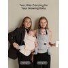 image:imageGROWNSY Baby Carrier Newborn to Toddler Lightweight Ergonomic 744 lbs Newborn Carrier with Head Support Easy to Wear Hands Free Infant Carrier for 036 Months Black Air MeshBeige Houndstooth