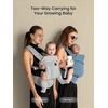 image:imageGROWNSY Baby Carrier Newborn to Toddler Lightweight Ergonomic 744 lbs Newborn Carrier with Head Support Easy to Wear Hands Free Infant Carrier for 036 Months Black Air MeshGray Air Mesh