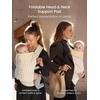 image:imageGROWNSY Baby Carrier Newborn to Toddler Lightweight Ergonomic 744 lbs Newborn Carrier with Head Support Easy to Wear Hands Free Infant Carrier for 036 Months Black Air MeshBeige Houndstooth