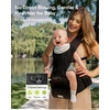 image:imageGrownsy Innovative Cooling Baby Carrier with Quiet Builtin Fan Black  Safety Certified 360 Ventilated Airflow AllDay Breathable Cool Comfort Ideal For Summer Fits 750lbs Newborn To Toddler