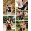 image:imageGrownsy Innovative Cooling Baby Carrier with Quiet Builtin Fan Black  Safety Certified 360 Ventilated Airflow AllDay Breathable Cool Comfort Ideal For Summer Fits 750lbs Newborn To Toddler