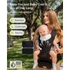 image:imageGrownsy Innovative Cooling Baby Carrier with Quiet Builtin Fan Black  Safety Certified 360 Ventilated Airflow AllDay Breathable Cool Comfort Ideal For Summer Fits 750lbs Newborn To Toddler