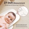 image:imageGROWNSY Baby Scale Baby Weight Scale Pet Scale for Puppy Cat Adult Scale Up to 330lbs Accurate Digital Scale with Hold Function 27inch Height Measurement 5 Units LED Screen BeigeWhite