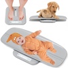 image:imageGROWNSY Baby Scale Baby Weight Scale Pet Scale for Puppy Cat Adult Scale Up to 330lbs Accurate Digital Scale with Hold Function 27inch Height Measurement 5 Units LED Screen BeigeGrey