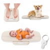 image:imageGROWNSY Baby Scale Baby Weight Scale Pet Scale for Puppy Cat Adult Scale Up to 330lbs Accurate Digital Scale with Hold Function 27inch Height Measurement 5 Units LED Screen BeigeBeige