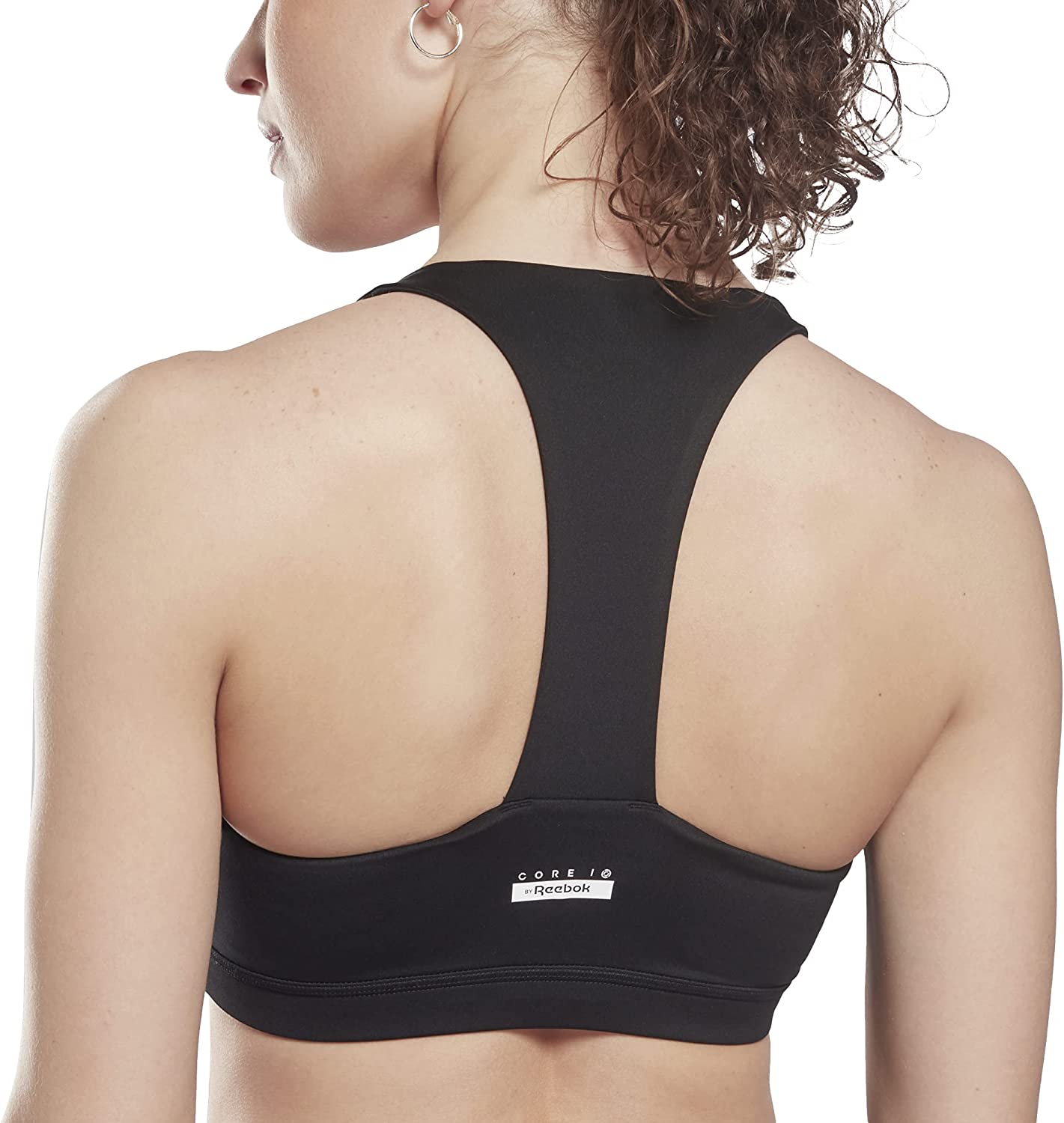 imageCore 10 by Reebok Womens Colorblock Medium Support Sports BraBlack