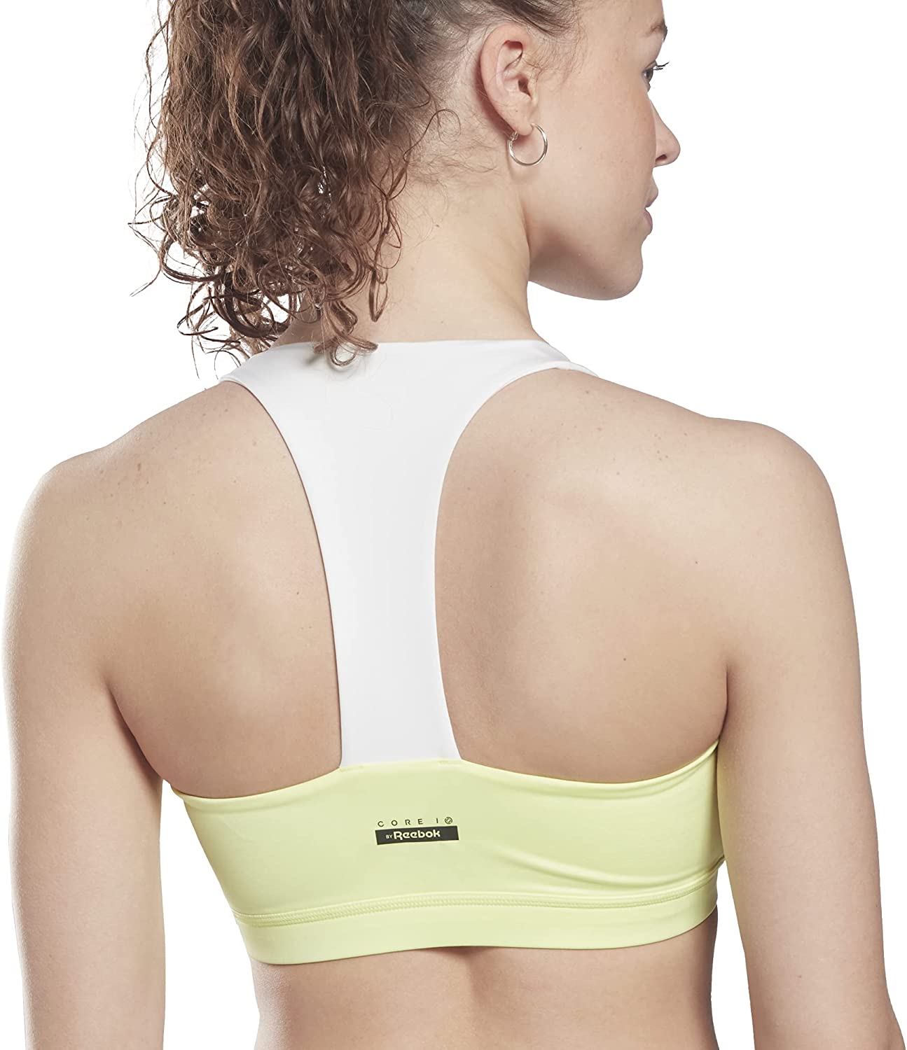 imageCore 10 by Reebok Womens Colorblock Medium Support Sports BraEnergy Glow