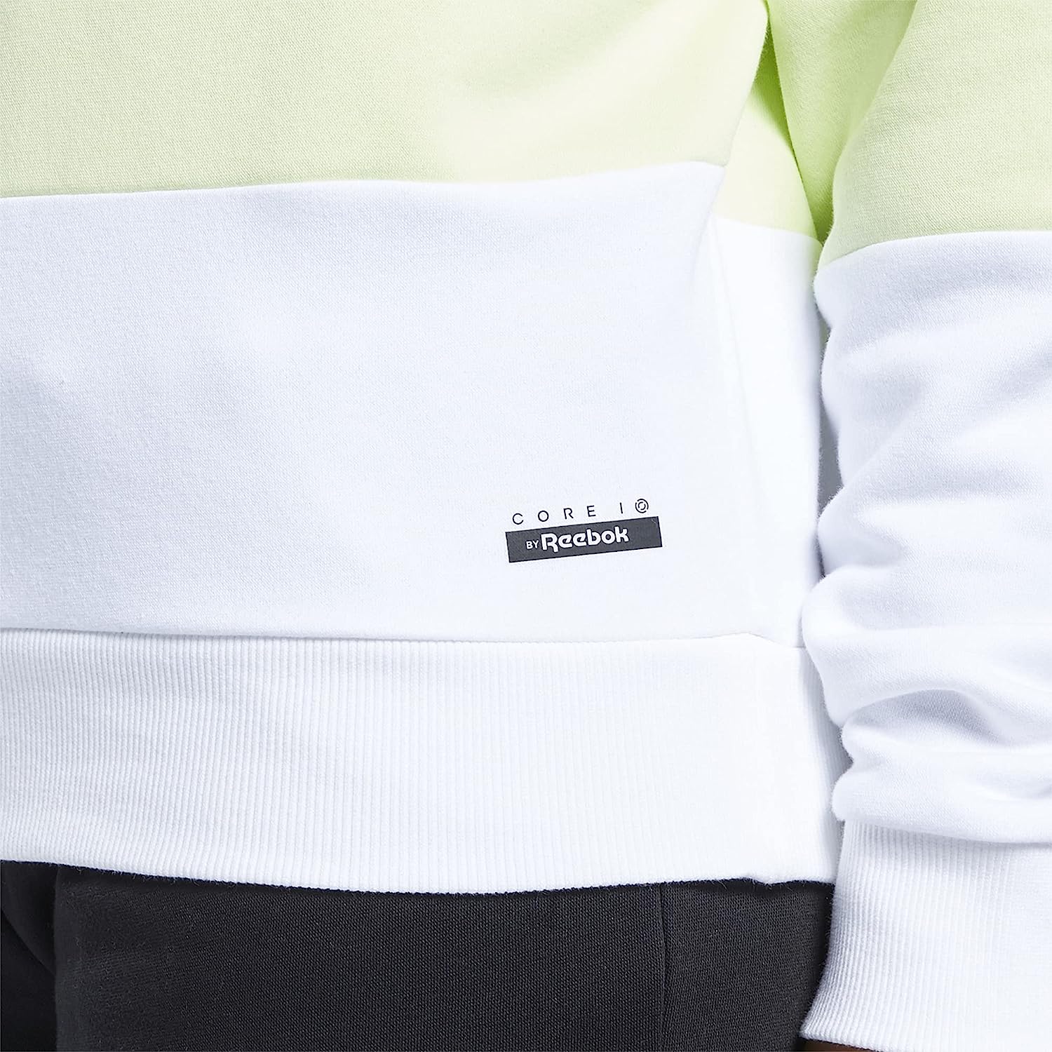 imageCore 10 by Reebok Womens Oversized Color Block Crewneck SweatshirtEnergy Glow