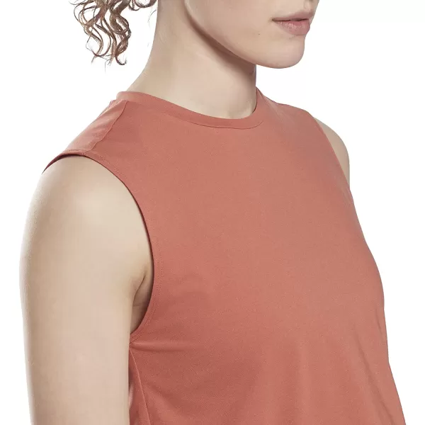 imageCore 10 Womens Baked Earth Crop Fitted Muscle Tank