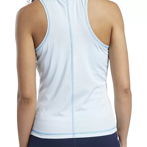 imageCore 10 Womens Fitted HighNeck Mesh Tank in Chalk Blue
