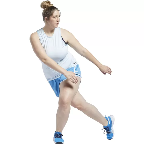 imageCore 10 Womens Fitted HighNeck Mesh Tank in Chalk Blue