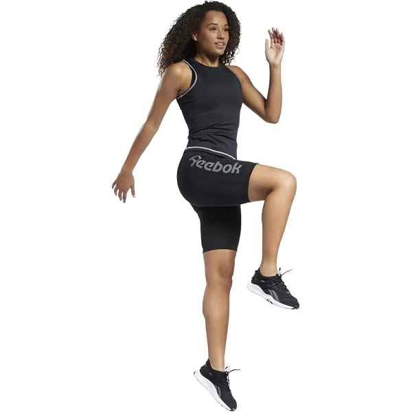 imageCore 10 Womens Fitted HighNeck Mesh TankNight Black