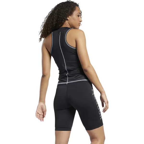 imageCore 10 Womens Fitted HighNeck Mesh TankNight Black