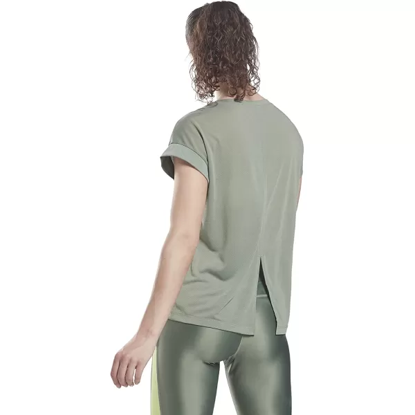 imageCore 10 Womens Flowy OpenBack ShortSleeve TeeHarmony Green