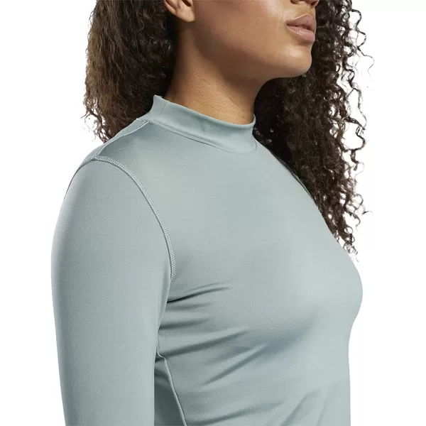 imageCore 10 Womens HighNeck SweatWicking LongSleeve Shirt Harmony Green