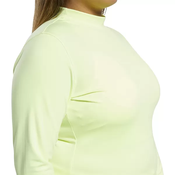 imageCore 10 Womens HighNeck SweatWicking LongSleeve ShitEnergy Glow