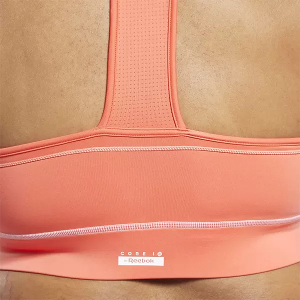 imageCore 10 Womens Longline Light Support Crop TopSemi Orange Flare