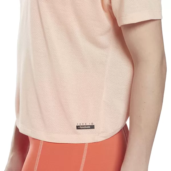 imageCore 10 Womens Mesh ShortSleeve Crop TeeAura Orange