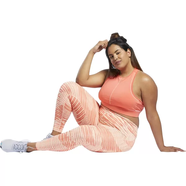 imageCore 10 Womens Plus Size Lux 20 MidRise All Over Print LeggingsAura Orange