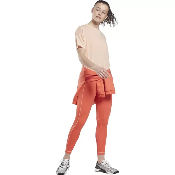 imageCore 10 Womens ShortSleeve Crop Tee in Aura Orange