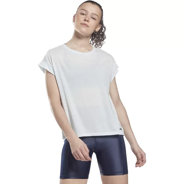 imageCore 10 Womens ShortSleeve Tee with Open Back in Chalk Blue