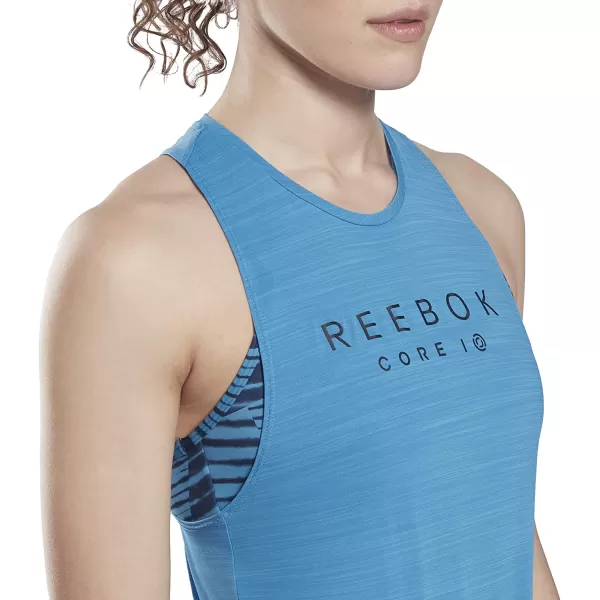 imageCore 10 by Reebok Womens ACTIVChill Racerback Tank in Cyan
