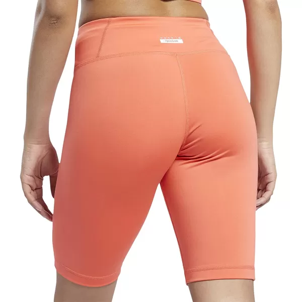 imageCore 10 by Reebok Womens Big Logo Bike ShortsSemi Orange Flare