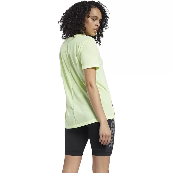 imageCore 10 by Reebok Womens Casual Mesh Back ShortSleeve TeeEnergy Glow