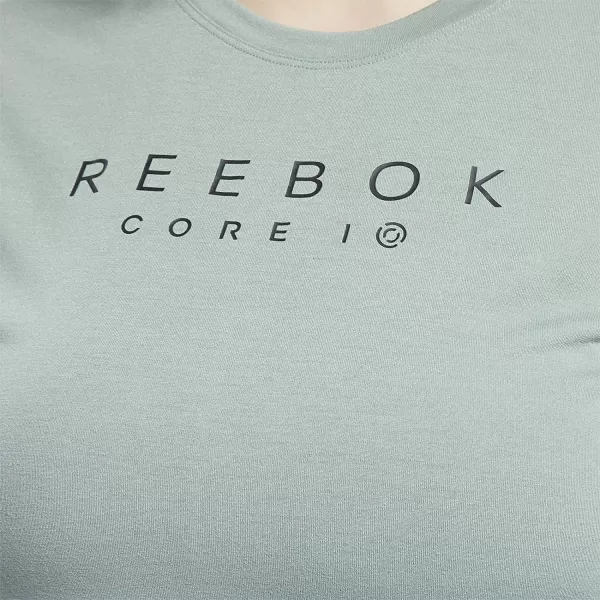 imageCore 10 by Reebok Womens Casual Mesh Back ShortSleeve TeeHarmony Green