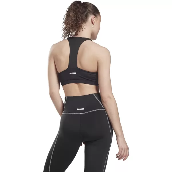 imageCore 10 by Reebok Womens Colorblock Medium Support Sports BraBlack