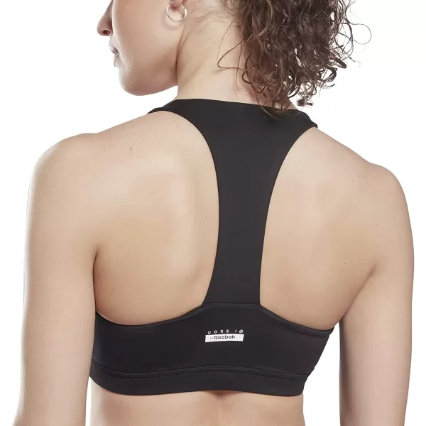 imageCore 10 by Reebok Womens Colorblock Medium Support Sports BraBlack