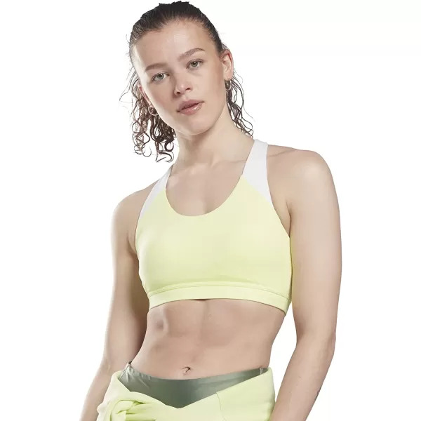 imageCore 10 by Reebok Womens Colorblock Medium Support Sports BraEnergy Glow