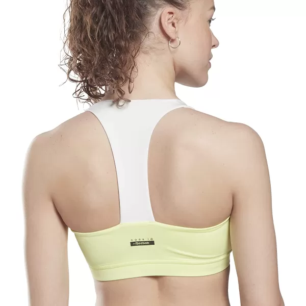 imageCore 10 by Reebok Womens Colorblock Medium Support Sports BraEnergy Glow