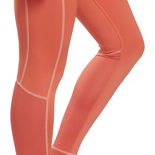 imageCore 10 by Reebok Womens HighRise Contrast Stitch LeggingsSemi Orange Flare