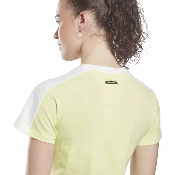 imageCore 10 by Reebok Womens Lightweight ShortSleeve Logo TeeSemi Energy Glow