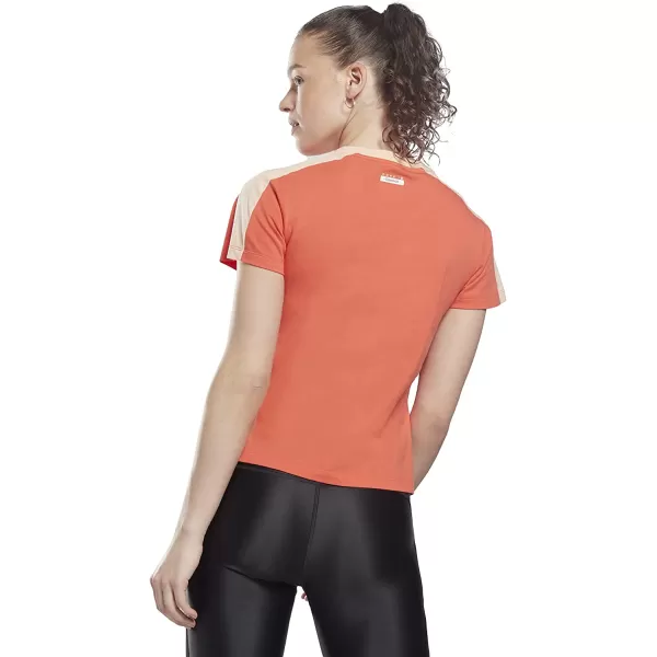 imageCore 10 by Reebok Womens Lightweight ShortSleeve Tee in Semi Orange Flare